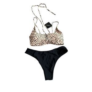 Zaful Leopard Print Strappy Bikini Set – Size 6 / M